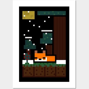 Pixel Fox Posters and Art